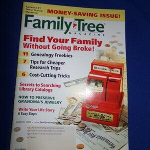 Vintage Family Tree Magazine - March 2009 - Genealogy Research - Ancestry